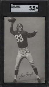 1948 W468 Exhibits Football SAMMY BAUGH Washington Redskins SGC EX+ 5.5 - Picture 1 of 2