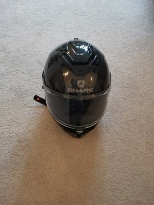 Shark Spartan GT Pro Carbon Helmet Motorcycle Motorbike - Gloss Black - Image 1 of 4