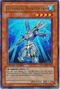 Yu-Gi-Oh! Elemental Hero Ocean JUMP-EN013 Ultra Rare Promo - Picture 1 of 1