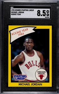 Michael Jordan 1990 Kenner Startin Lineup Rookie Year SGC Grade 8.5 Card 3049555 - Picture 1 of 2