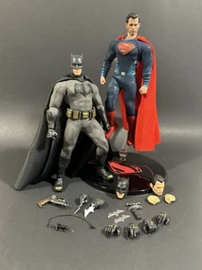 DC MEZCO ONE:12 COLLECTIVE BATMAN V SUPERMAN 6“ FIGURE SET CUSTOM MANNIPLE HEAD - Picture 1 of 7