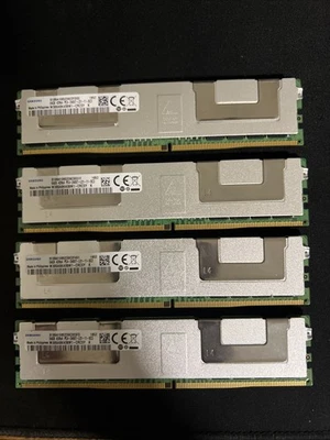 128GB (2x64GB) 2400MHz DDR4 4DRx4 Samsung ECC Ram Server Memory M386A8K40BM1-CRC - Image 1 of 2