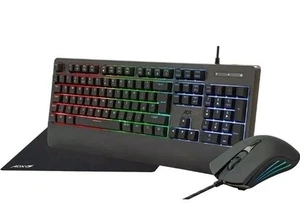 Adx Firebundle Anti Ghost Switch Gaming Keyboard And Gaming Mouse Black Not Mat - Picture 1 of 3