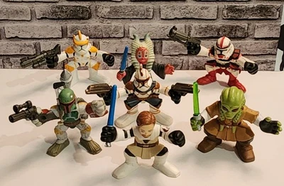 Lote de 7 figuras de acción Hasbro Playskool Star Wars Galactic Heroes 2008-2010 Foto 1 de 4