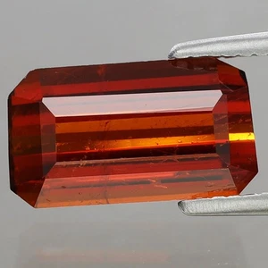 2.46ct 9.2x5.4mm Octagon Natural Orange Spessartite Garnet Namibia, Africa - Imagen 1 de 4