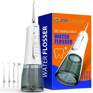 Portable Cordless Water Flosser, Rechargeable Water Dental Flosser with 1500 ... - Picture 1 of 9