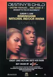DESTINYS CHILD - 2005 TOUR FLYER - GENUINE RARE LIVE BEYONCE CONCERT MUSIC PROMO - Picture 1 of 1