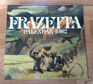 Hanging Wall Calendar 1982 Frazetta Fantasy Nudity Reuse 2027 Bakshi Fire Ice NM - Picture 1 of 3