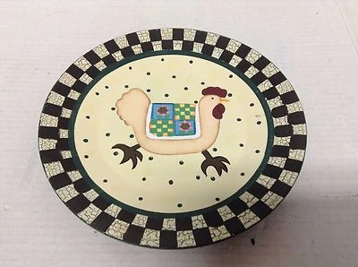 Mesa de granja Expositor Centro de mesa Madera Animal Pollo Plato Cuadros Pared de campo Foto 1 de 2