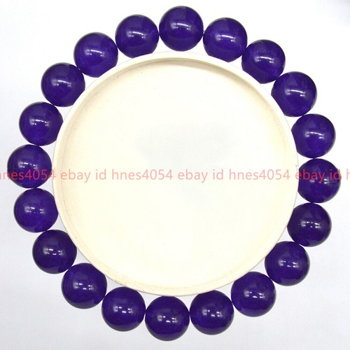 VALENTINO "Bracciale Elastico Perline Pietra Preziosa Rotonda Giada 10 mm Naturale 7 5""