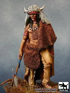 Black Dog 75mm 1/24 Native American Siksiká "Blackfoot" Warrior Vignette F75014 - Picture 1 of 1