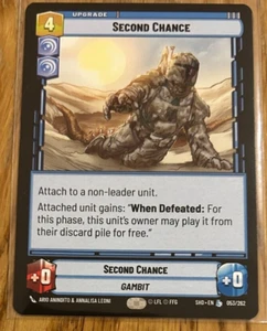 STAR WARS UNLIMITED TCG SOMBRAS DE LA GALAXIA: CARTA LEGENDARIA: SEGUNDA OPORTUNIDAD - Imagen 1 de 1