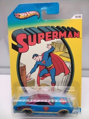 Hot Wheels Superman / '64 Buick Riviera - Blue & Red - S - Model Car x1 - Image 1 of 4