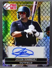 2021 Leaf Pro Set Jasson Dominguez RC ROOKIE AUTO 3/15 #PS1-JD1 NEW YORK YANKEES
