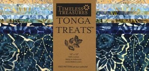 Timeless Treasures Tonga Treats - HARBOR - (42) 10" Batik Fabric Shortcake - Picture 1 of 1