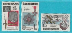 Tschechoslowakei aus 1985 ** postfrisch MiNr. 2802-2804 Militärmuseum Flugzeug - Picture 1 of 1