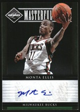2011-12 Limited Masterful Marks Signatures #40 Monta Ellis Autograph /50