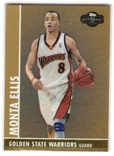 MONTA ELLIS GOLD 2008-09 TOPPS CO-SIGNERS 88 SERIAL #27/99 GS WARRIORS MAVERICKS