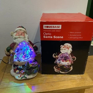Homebase Optic Santa Animated Scene with LED lights - Mains Powered - Picture 1 of 8
