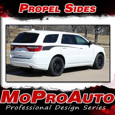 For 2011-2024 Dodge Durango Rear Accent Side Stripes Decals Vinyl Graphics - Image 1 of 4