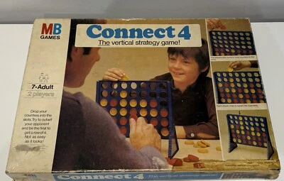 Vintage Connect 4 Board Game by MB Games 1976 Edition (7yrs+) ~ Complete - Image 1 of 4