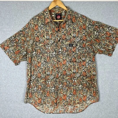 Hang Ten Vintage Shirt Mens XL Tropical Hawaiian Button Up Cotton Y2K - Image 1 of 4
