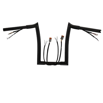 Manillar Harley 12 pulgadas precableado para Softail Dyna Super Glide Sportster 1996-2006 Foto 1 de 4