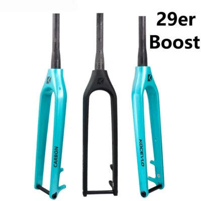 Carbon Fork 29er 110*15mmDownhill Fork Mountain Bike Carbon Rigid Fork - Image 1 of 4