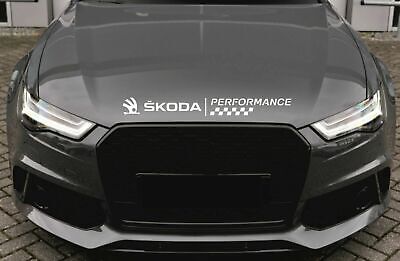 Skoda Performance Aufkleber Für Motorhaube Octavia Fabia Superb Rapid VRS Emblem • 15.97€