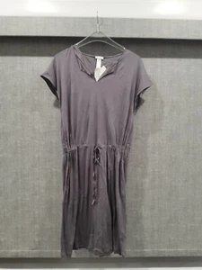 Camicia da notte Hanro Adraina senza maniche scollo a V viola grigio con fiocco donna taglia M nuova con etichetta - Foto 1 di 11