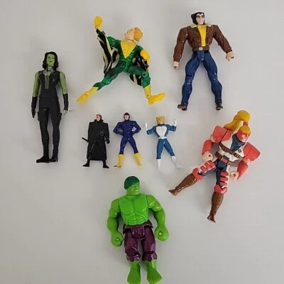 Смешанный лот из 8 фигурок супергероев вселенной Marvel. Росомаха, Халк, XMEN - Изображение 1 из 4