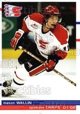 2001-02 Spokane Chiefs #22 Mason Wallin