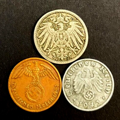 Коллекционный набор исторических монет Германии — от имперской эпохи до Второй мировой войны (1873–1945 гг.) - Изображение 1 из 2