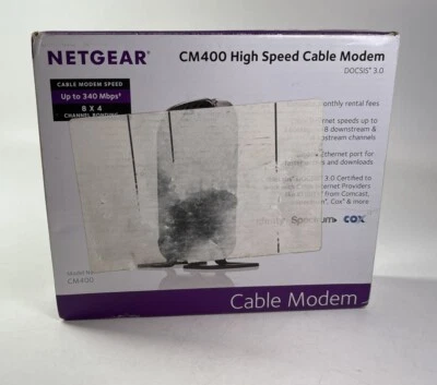Netgear CM400 Docsis 3.0 Cable Modem New Open Box - Image 1 of 4