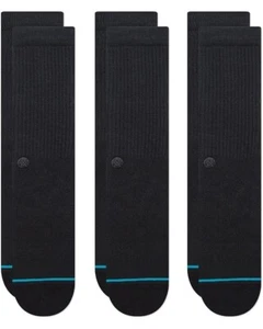 Stance Shelter Crew Socks Casual Men’s Size Large 9-13 Black Brand New - Picture 1 of 7