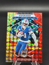 2023 Panini Mosaic Football National Pride Stefon Diggs 01/80 Red & Yellow[LB37]