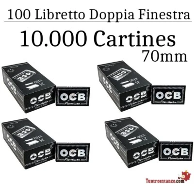 QUATTRO OCB doppia finestra in carta Premium n. 4 70 mm - 100 libretti - Imagen 1 de 4