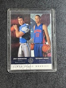 Joey Harrington Tayshaun Prince 2002-03 UD Superstars First Class Rookies🏈 🏀