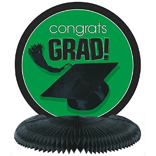 PEÇA CENTRAL DE MESA DE FORMATURA FAVO DE MEL "PARABÉNS" Decoração de festa 5-3D - Imagem 1 de 1