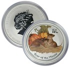 Australien 2 Oz Silber Lunar Maus II 2008 Farbe Color TOP - ANLAGEMÜNZE