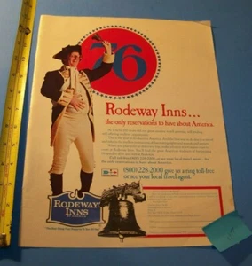 Rodeway Inns Of America Original Print Advertisement Vintage 1977 - Picture 1 of 2