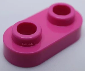 Lego 30x Placa Rosa Oscuro Redonda 1 x 2 con Tachuelas Abiertas - Imagen 1 de 1