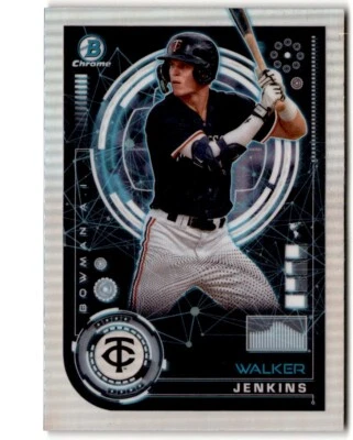 2024 Bowman Chrome AI Walker Jenkins #BAI-10 Minnesota Twins - Image 1 of 2