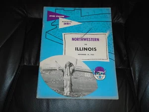 1955 ILLINOIS AT NORTHWESTERN COLLEGE FOOTBALL PROGRAM  EX  - Picture 1 of 1