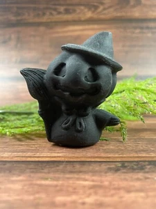 Natürliche Halloween Hexe Kürbis Stein Kristall Edelstein Schnitzerei Ornament - Bild 1 von 1