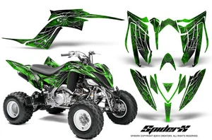 KIT DE GRÁFICOS YAMAHA RAPTOR 700 2013-2021 CREATORX CALCOMANÍAS VERDE ARAÑA - Imagen 1 de 1