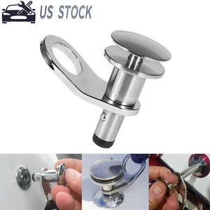 Marine Stainless Steel Mount Cleat Hook 1/2'' Quick Release Boat Fender Holder - Picture 1 of 10