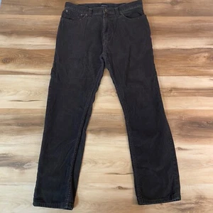 Pantalones de pana Lands End para hombre 35 x 31 calce recto algodón gris carbón 5 bolsillos - Imagen 1 de 9