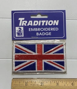 NIP Union Jack British Flag United Kingdom UK 3.5" Long Embroidered Patch Badge - Bild 1 von 3