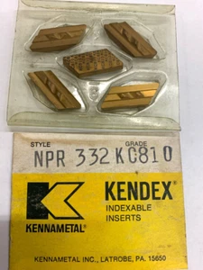 (5 Pcs) NPR 332 Kennametal Indexable Carbide Inserts GRADE: KC810 - Picture 1 of 1